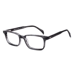 John Jacobs (Grey Black Full Rim Rectangle)